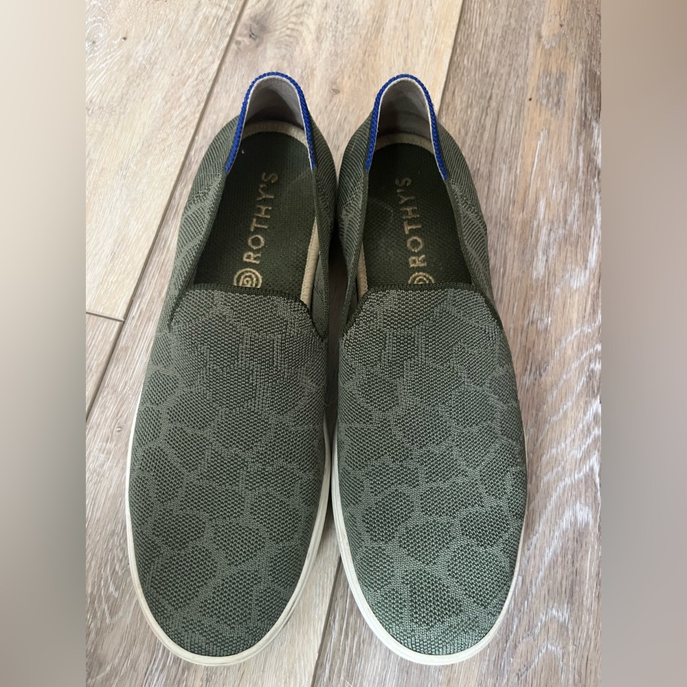 Rothy’s Olive Slip-On Loafers